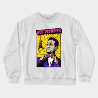 Web Designer - Retro Comic Pop Art design Crewneck Sweatshirt